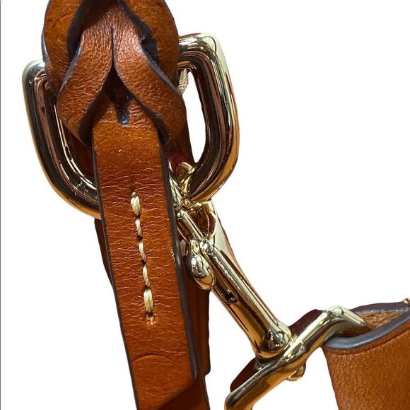 Dooney & Bourke Saffiano Cameron Pebble leather Crossbody in tomato red NWOT COA - Picture 8 of 16